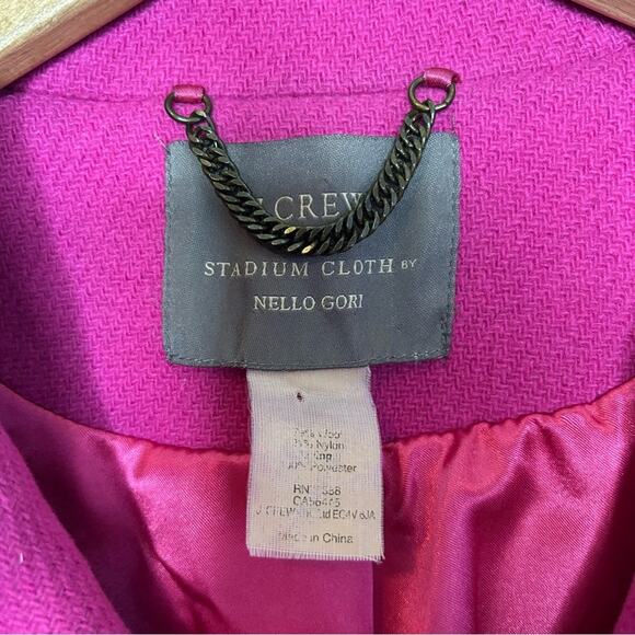 J. CREW Stadium Cloth Majesty Double Breasted Pea Coat - Picture 10 of 13